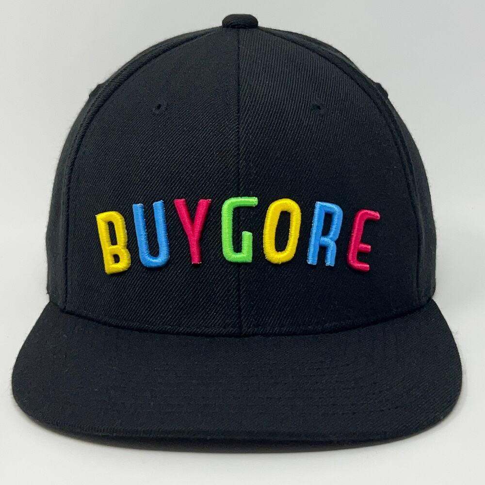 Buygore Records Hat Baseball Cap DJ Borgore EDM Gorestep Music Snapback Black